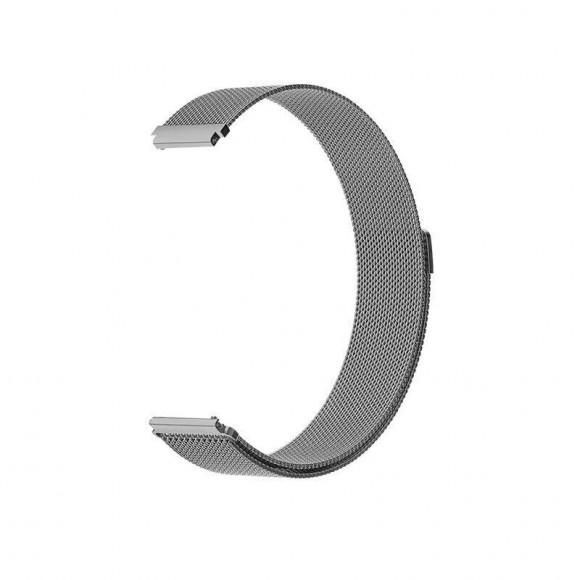 Браслет Миланская петля для Huawei Watch Fit Mini и часов с креплением 16мм (серый)