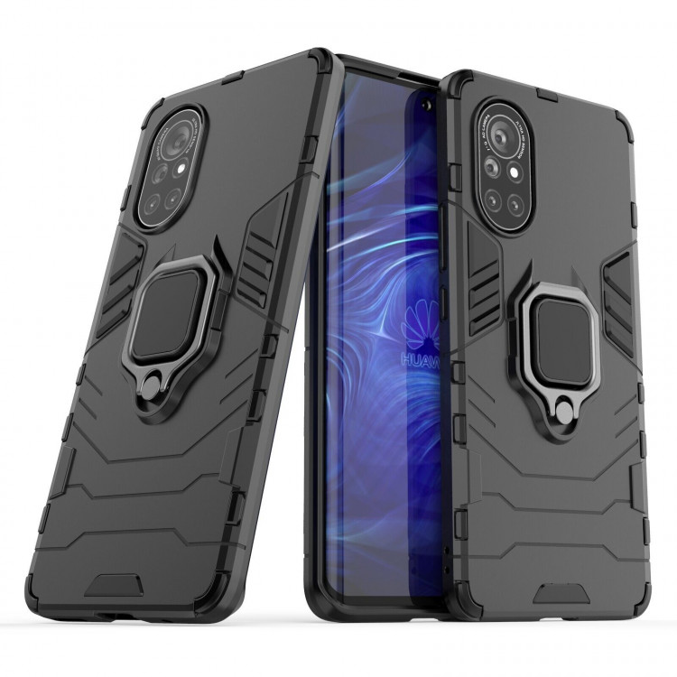 Чехол Armor Ring Holder для HUAWEI nova 8 (черный)