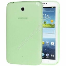 Пластиковый TPU чехол для Samsung Galaxy Tab 3 / P3200 (7.0") (зеленый)