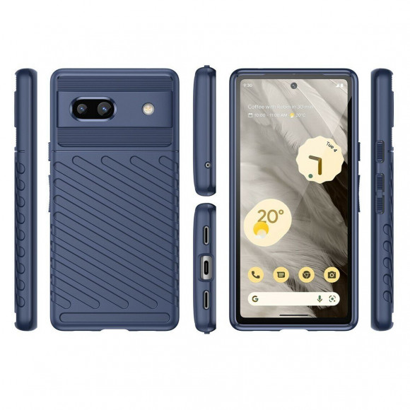 Чехол-накладка Thunder Series для Google Pixel 7a (темно-синий) Чехол-накладка Thunder Series для Google Pixel 7a (темно-синий)