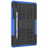 Чехол Hybrid Armor для Samsung Galaxy Tab S6 Lite (черный + голубой)