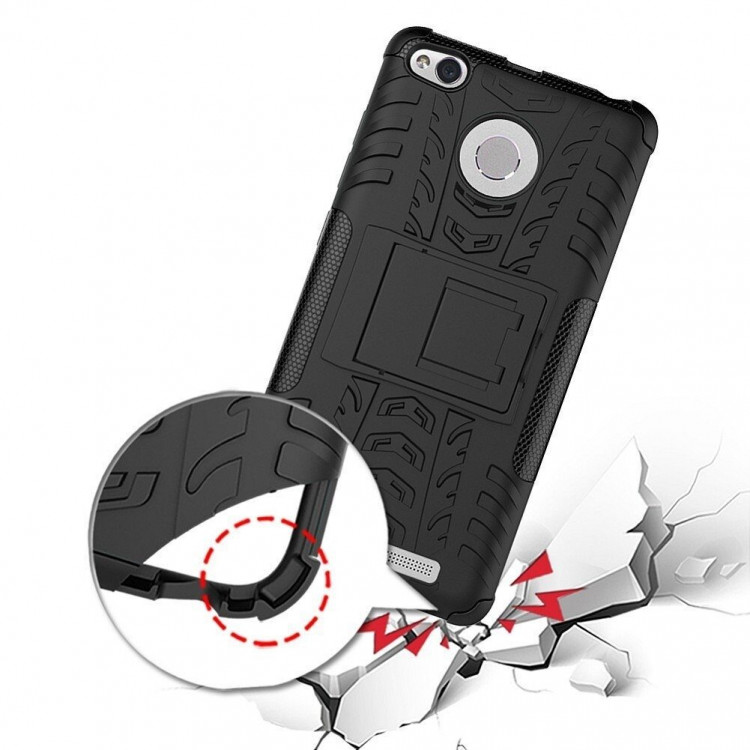 Чехол Hybrid Armor для Xiaomi Redmi 3 / 3s / 3 Pro (черный)