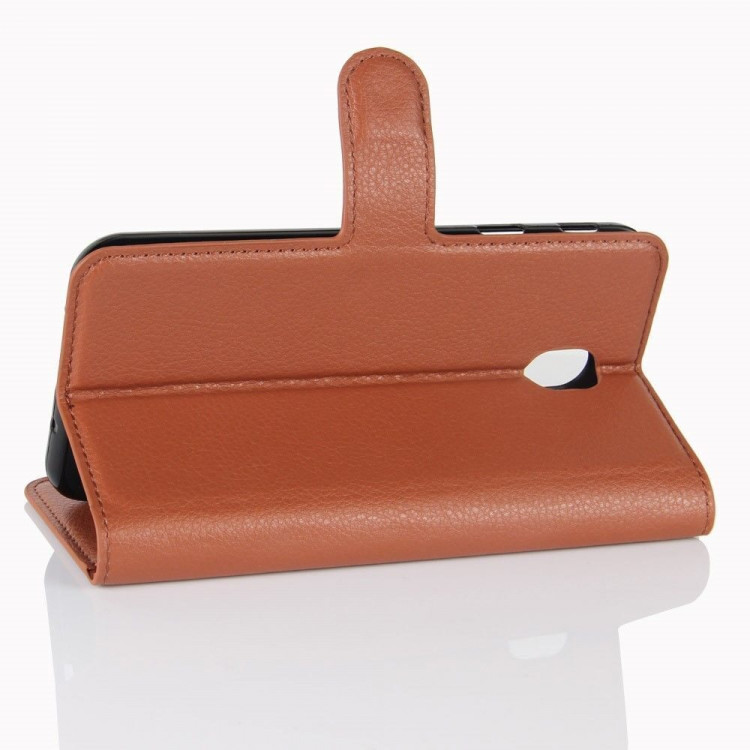 Чехол с визитницей для Samsung Galaxy J3 2017 (коричневый)