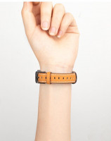 Кожаный ремешок для HUAWEI Band 8, HUAWEI Band 9 (коричневый)