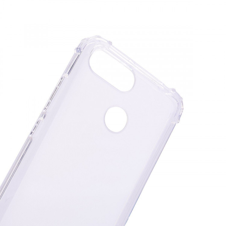 Силиконовый чехол с усиленными бортиками для Xiaomi Redmi 6 (прозрачный)