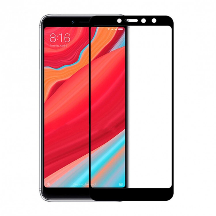 Защитное стекло 3D для Xiaomi Redmi S2 (черный)