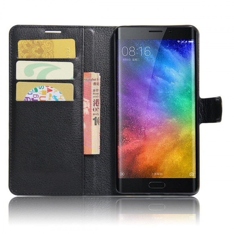 Чехол с визитницей для Xiaomi Mi Note 2 (черный)