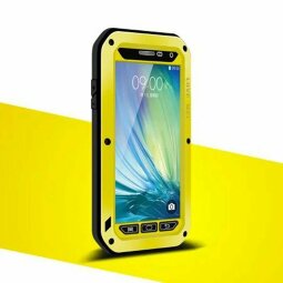 Гибридный чехол LOVE MEI для Samsung Galaxy A3 SM-A300F (желтый)