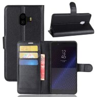 Чехол с визитницей для Samsung Galaxy C10 (черный) Чехол с визитницей для Samsung Galaxy C10 (черный)