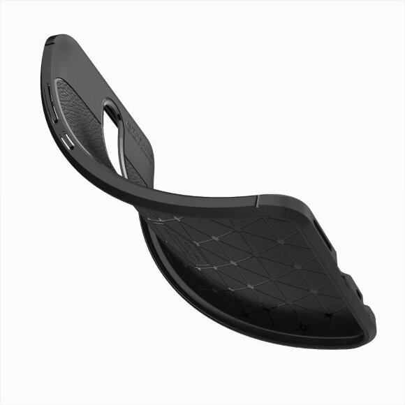 Чехол-накладка Litchi Grain для Xiaomi Redmi 8 / Redmi 8A (темно-синий)