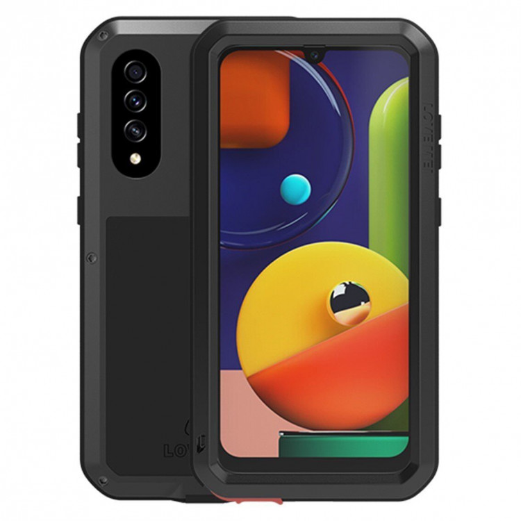 Гибридный чехол LOVE MEI для Samsung Galaxy A50s (черный)