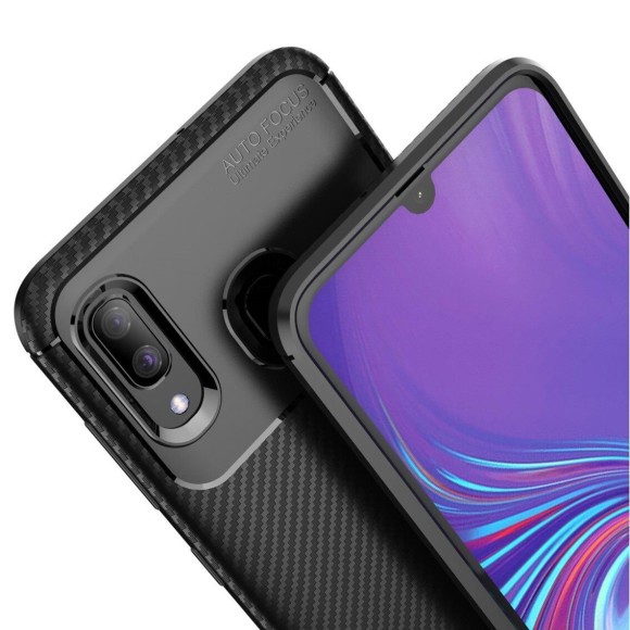 Чехол-накладка Resistant Carbon для Samsung Galaxy A30 / Galaxy A20 (черный) Чехол-накладка Resistant Carbon для Samsung Galaxy A30 / Galaxy A20 (черный)