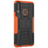 Чехол Hybrid Armor для Samsung Galaxy A20s (черный + оранжевый)