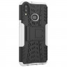Чехол Hybrid Armor для Samsung Galaxy A10s (черный + белый)