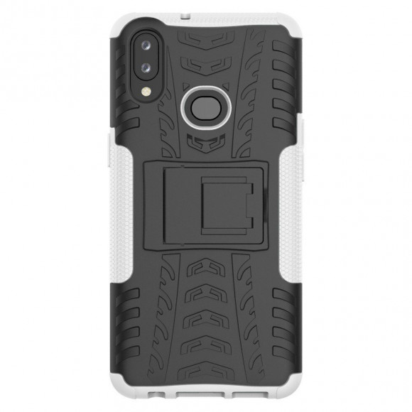 Чехол Hybrid Armor для Samsung Galaxy A10s (черный + белый)