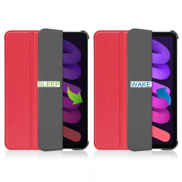 Планшетный чехол для iPad mini 6 (2021) (красный) Планшетный чехол для iPad mini 6 (2021) (красный)