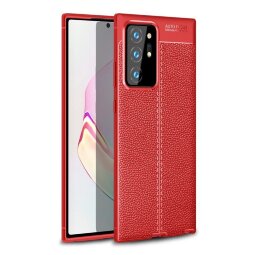 Чехол-накладка Litchi Grain для Samsung Galaxy Note 20 Ultra (красный)