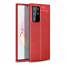 Чехол-накладка Litchi Grain для Samsung Galaxy Note 20 Ultra (красный)