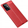 Чехол-накладка Litchi Grain для Samsung Galaxy Note 20 Ultra (красный)