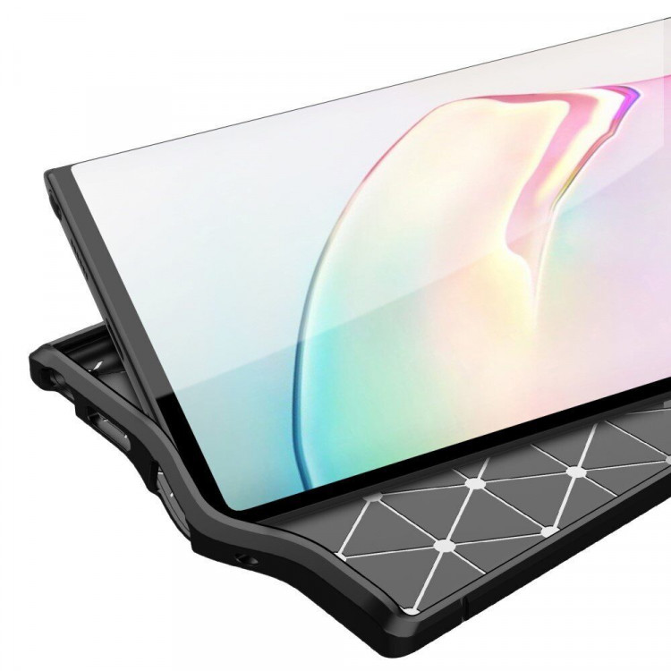 Чехол-накладка Litchi Grain для Samsung Galaxy Note 20 Ultra (красный)