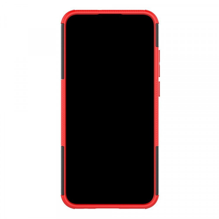 Чехол Hybrid Armor для Huawei P Smart+ (Plus) 2019 / Enjoy 9s / Honor 10i (черный + красный)