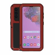 Гибридный чехол LOVE MEI для Samsung Galaxy S21+ (Plus) (красный)