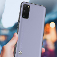Чехол из искусственной кожи для Samsung Galaxy S20 (оранжевый)