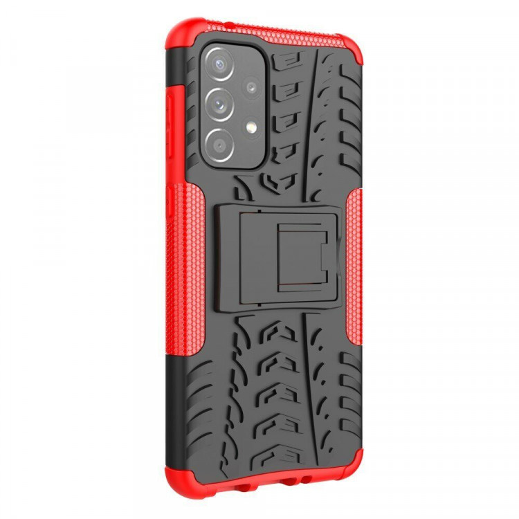 Чехол Hybrid Armor для Samsung Galaxy A33 5G (черный + красный)