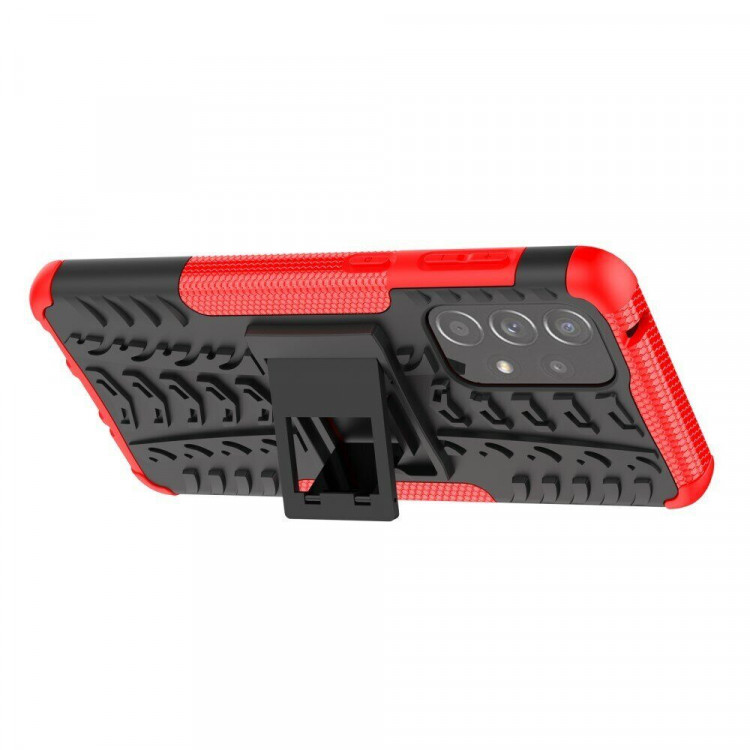 Чехол Hybrid Armor для Samsung Galaxy A33 5G (черный + красный)