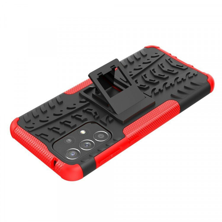 Чехол Hybrid Armor для Samsung Galaxy A33 5G (черный + красный)