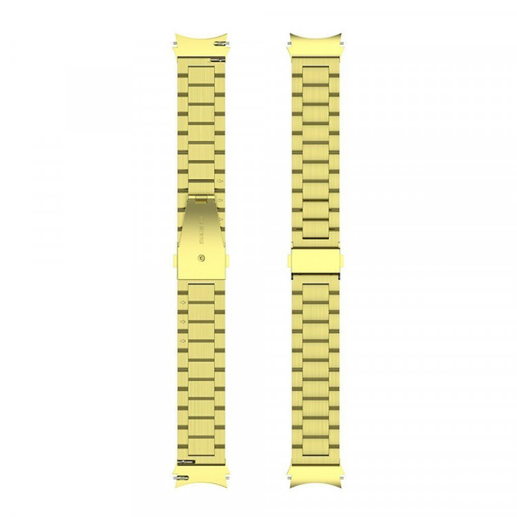 Стальной браслет для Samsung Galaxy Watch 4 / Watch 5 / Watch 5 Pro (золотой)