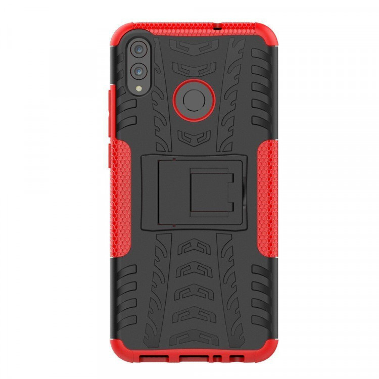 Чехол Hybrid Armor для Huawei Honor 8X (черный + красный)