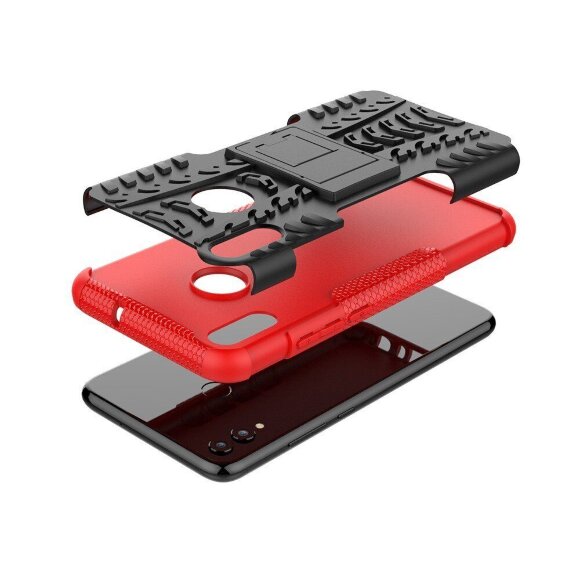 Чехол Hybrid Armor для Huawei Honor 8X (черный + красный) Чехол Hybrid Armor для Huawei Honor 8X (черный + красный)