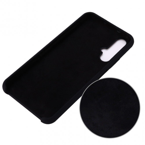 Силиконовый чехол Mobile Shell для Huawei nova 5T / Honor 20 (черный)