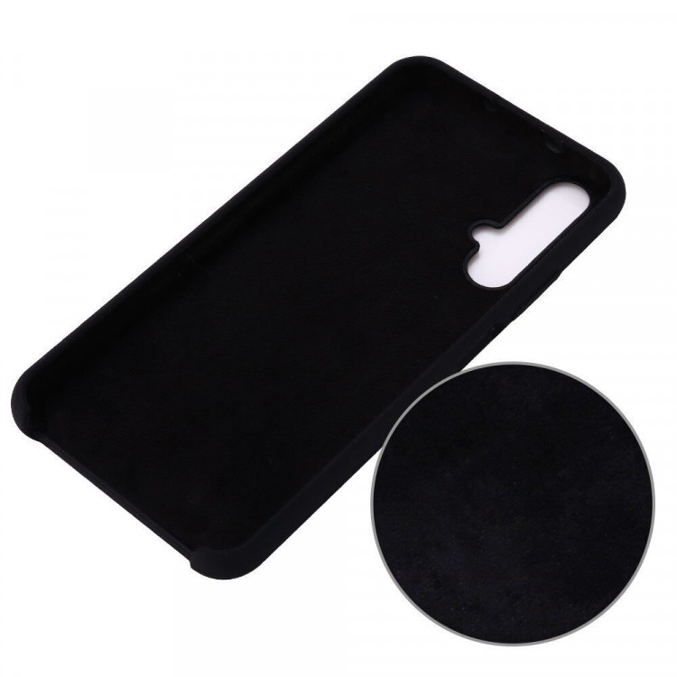 Силиконовый чехол Mobile Shell для Huawei nova 5T / Honor 20 (черный)