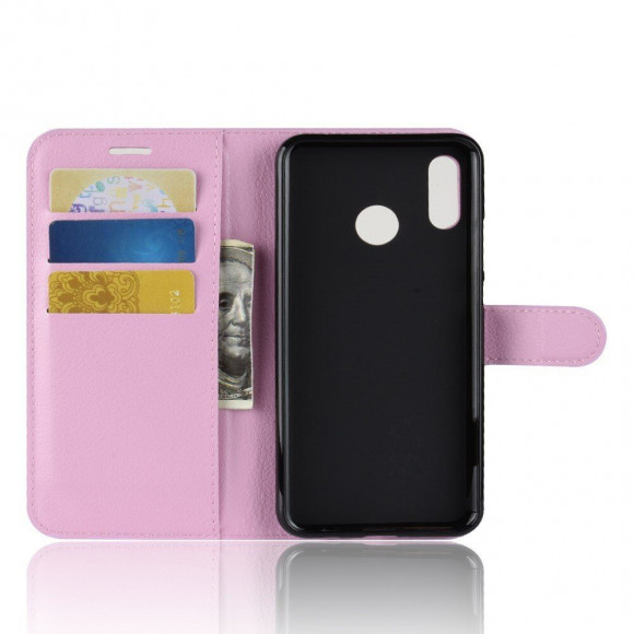 Чехол с визитницей для Huawei Nova 3i / P Smart+ (Plus) (розовый) Чехол с визитницей для Huawei Nova 3i / P Smart+ (Plus) (розовый)