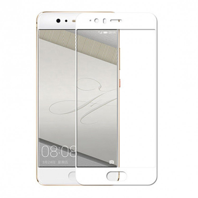 Защитное стекло FULL 3D для Huawei P10 (белый)