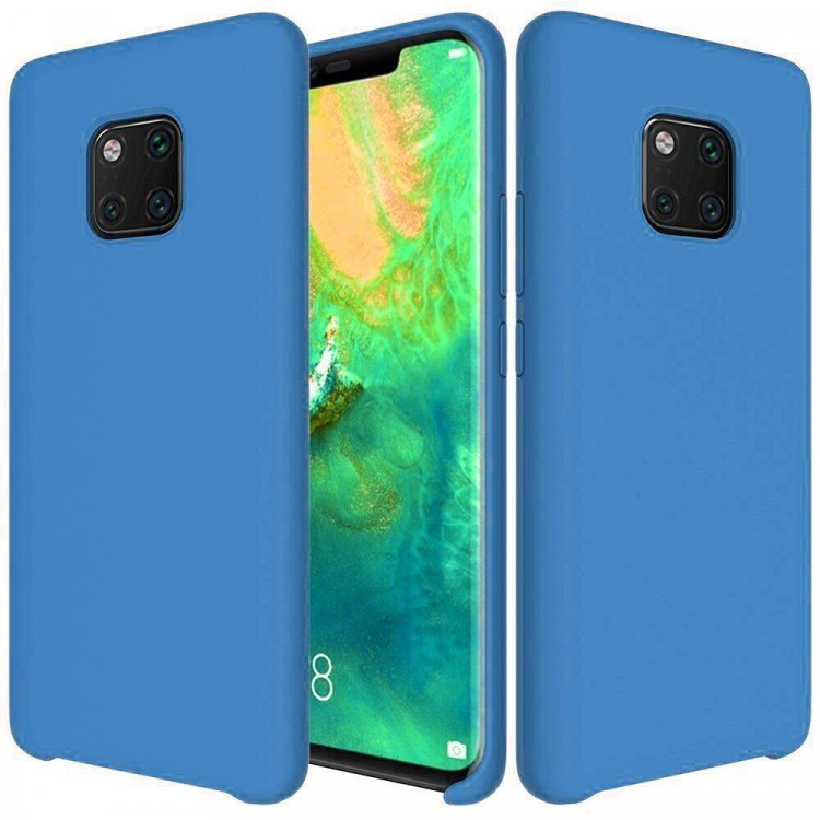 Силиконовый чехол Mobile Shell для Huawei Mate 20 Pro (голубой)