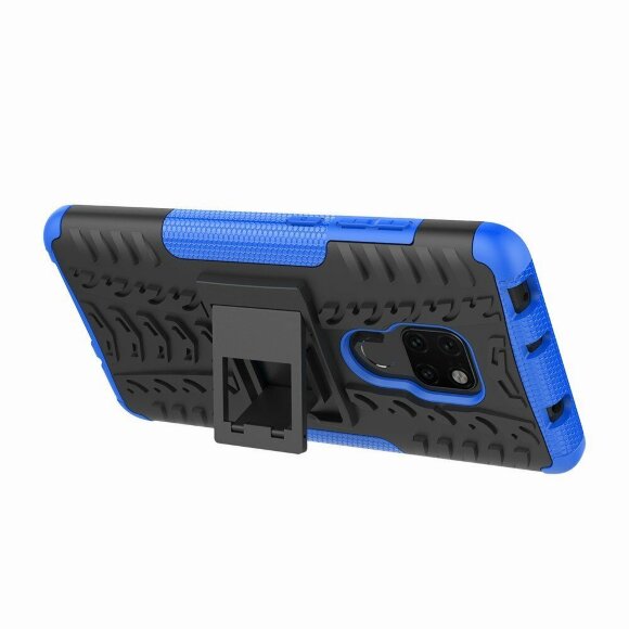 Чехол Hybrid Armor для Huawei Mate 20 (черный + голубой)