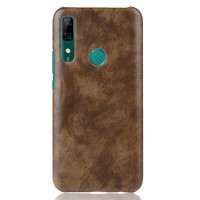 Кожаная накладка-чехол для Huawei P Smart Z / Honor 9X (STK-LX1) (коричневый)