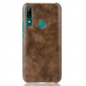 Кожаная накладка-чехол для Huawei P Smart Z / Honor 9X (STK-LX1) (коричневый)