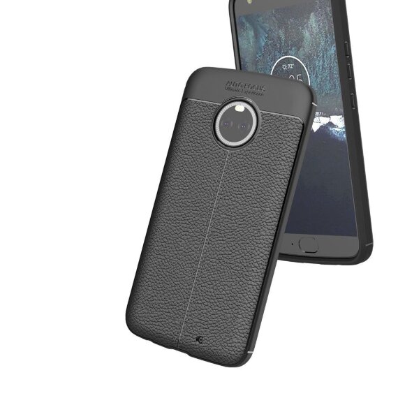 Чехол-накладка Litchi Grain для Motorola Moto X4 (черный) Чехол-накладка Litchi Grain для Motorola Moto X4 (черный)