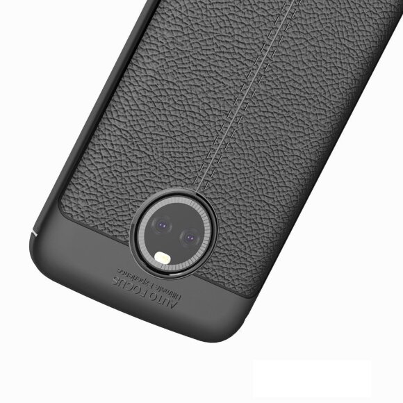 Чехол-накладка Litchi Grain для Motorola Moto X4 (черный) Чехол-накладка Litchi Grain для Motorola Moto X4 (черный)