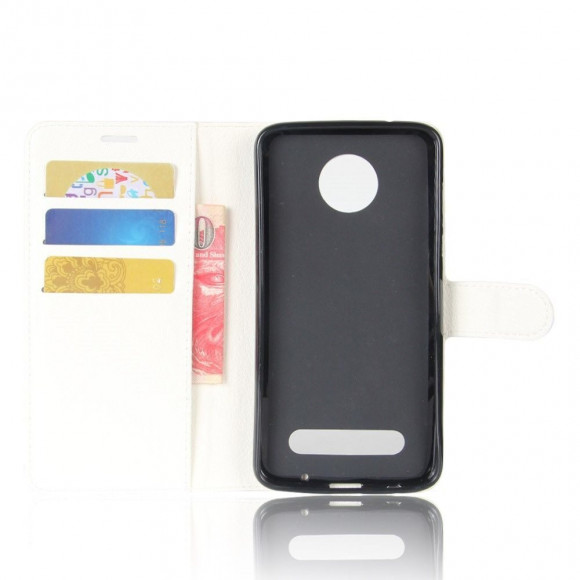 Чехол с визитницей для Motorola Moto Z2 Play (белый)