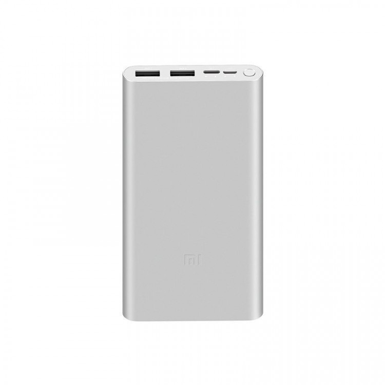 Внешний аккумулятор Xiaomi Power Bank 3 10000 mAh Fast Charge Dual USB (серебряный)