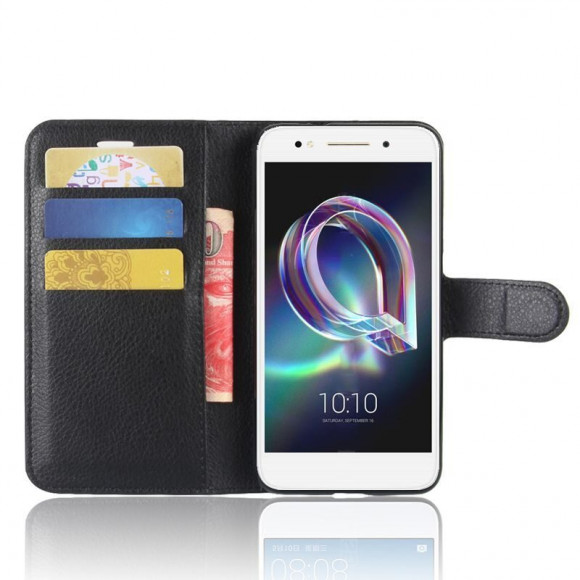 Чехол с визитницей для Alcatel idol 5S (черный)