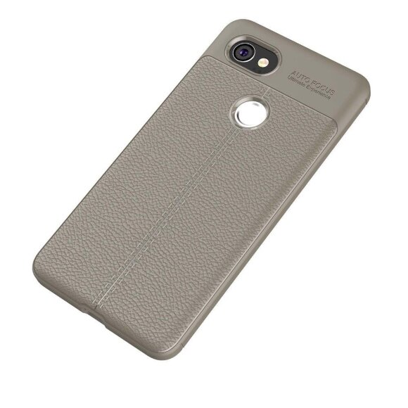 Чехол-накладка Litchi Grain для Google Pixel 2 XL (серый) Чехол-накладка Litchi Grain для Google Pixel 2 XL (серый)