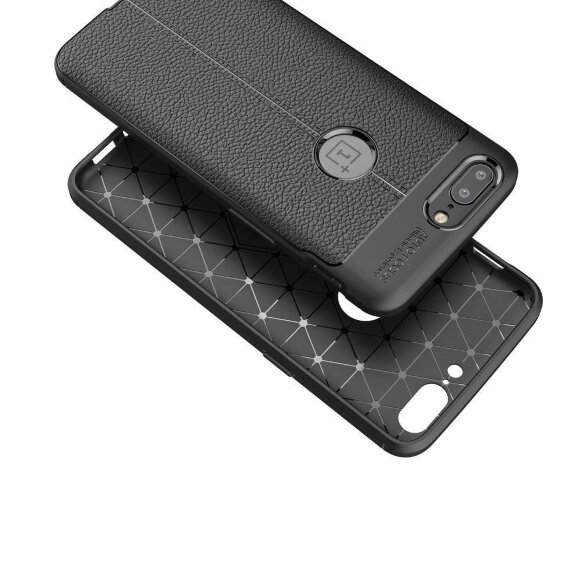 Чехол-накладка Litchi Grain для OnePlus 5 (темно-синий) Чехол-накладка Litchi Grain для OnePlus 5 (темно-синий)