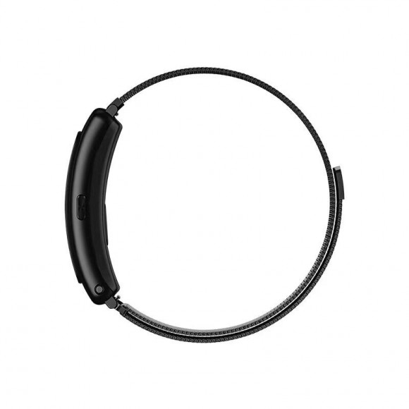 Браслет Миланская петля для Huawei Watch Fit Mini и часов с креплением 16мм (черный)