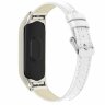Кожаный ремешок для Xiaomi Smart Band 7 (белый)